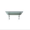 BuyLando-Shop Glass Canopy, Laminated Safety Glass, Clear Glass, Stainless Steel, 150 × 90 cm, 2 LB Brackets view 1