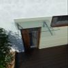 BuyLando-Shop Glass Canopy, Laminated Safety Glass, Clear Glass, Stainless Steel, 150 × 90 cm, 2 LB Brackets view 2