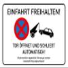 Keep Driveway Clear - Automatic Gate Sign - 4 mm Aluminum Composite Panel (30 x 20 cm) view 2