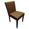 Quattro Meble Kross Brown Genuine Leather Dining Chair, Hermes Choco view 1