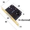 Holzando.de Mortise Lock with Key (EU-S, 20 mm) view 3
