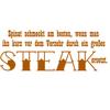 WANDKINGS Wall Decal – “Spinach Tastes Best When You Replace It with a Large Steak Just Before Eating” – 80 x 30 cm, Nut Brown – Choose from 5 Sizes & 35 Colors view 3