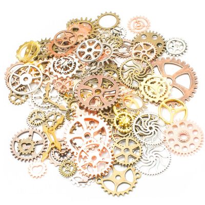 rosenice Steampunk Gear Charms for DIY Jewelry Making