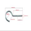 SN-TEC Clothesline Hook/Screw Hook/Ceiling Hook 120 mm, Long Version, Galvanized (10 Pieces) view 3