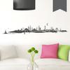 WANDKINGS Istanbul Skyline Wall Decal (without River), 150 x 25 cm, Dark Gray view 1
