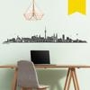 WANDKINGS Wall Decal – Nuremberg Skyline (Without River) – 190 x 39 cm – Yellow – 6 Sizes & 35 Colors view 1