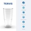 Tervis 1272306 Northern Kentucky Norse All Over Tumbler with Wrap and Black Lid, Tritan, Clear view 3