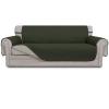 Easy-Going Reversible Sofa Cover for 3-Seat Sofas, Army Green/Beige view 1