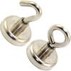 Pot Magnet with Hook/Eye - Neodymium (NdFeB), Zinc-Plated - 20 mm, 10 kg view 1