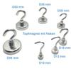 Pot Magnet with Hook/Eye - Neodymium (NdFeB), Zinc-Plated - 20 mm, 10 kg view 2