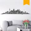 WANDKINGS Wall Decal – Frankfurt Skyline (without River) – 140 x 31 cm – Pastel Orange – Choose from 6 Sizes & 35 Colors view 1