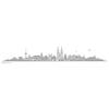 WANDKINGS Wall Decal – Regensburg Skyline (Without River) – 300 x 49 cm – Medium Gray view 3