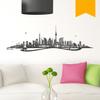 WANDKINGS Wall Decal – Berlin Skyline (with River) – 160 x 47 cm – Pastel Orange – Choose from 6 Sizes & 35 Colors view 1