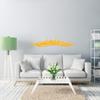 WANDKINGS Wall Decal – Berlin Skyline (with River) – 160 x 47 cm – Pastel Orange – Choose from 6 Sizes & 35 Colors view 2