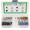200 Mini Glass Eyes, 5 mm, Black/Blue/Amber/Clear view 1