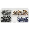 200 Mini Glass Eyes, 5 mm, Black/Blue/Amber/Clear view 3