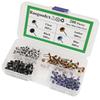 200 Mini Glass Eyes, 5 mm, Black/Blue/Amber/Clear view 4