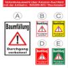Melis-Folienwerkstatt Tree Felling—No Passage Sign, 30 × 20 cm, 3 mm Rigid Foam, Pre-Drilled Holes view 3