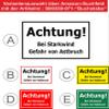 Melis-Folienwerkstatt Sign: High Winds—Danger of Falling Branches, 45 × 30 cm, 3 mm Rigid Foam Board view 3