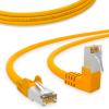 HB Digital Cat 6 Ethernet Cable, 90° Angled RJ45 Plug, 3 m, Yellow view 1