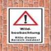 Wildlife Observation Sign – Keep Out of This Area, 30 x 20 cm Sticker, Multiple Sizes/Materials view 2
