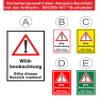 Wildlife Observation Sign – Keep Out of This Area, 30 x 20 cm Sticker, Multiple Sizes/Materials view 3