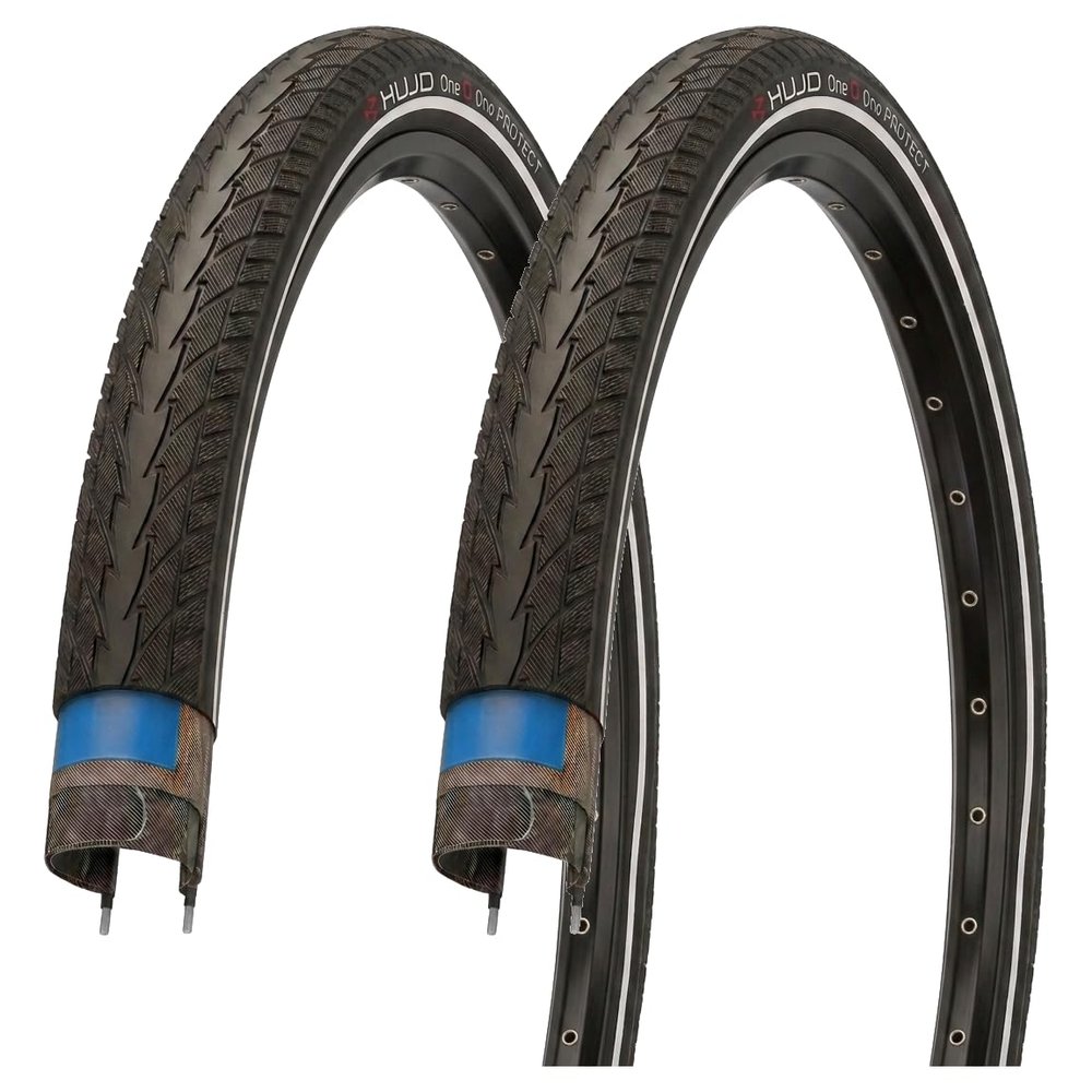 Kujo 2-Pack 26-Inch Bike Tires with 2.5 mm Kevlar Puncture Protection, 26 x 1.75 Inch