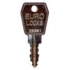 EuroLocks Replacement Key 26001–26500 for Mailbox, Universal and Cabinet Locks, Code 26458 view 1