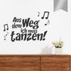 WANDKINGS Wall Decal “Move Aside, I Have to Dance!” – 105 x 70 cm, Silver view 1
