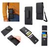 DFV mobile Magnetic Synthetic Leather Card Holder Case with 360° Rotating Belt Clip for Philips S399 (2014) - Black view 1
