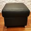 Quattro Meble Black Genuine Leather Storage Ottoman, 60 x 55 x 40 cm view 3