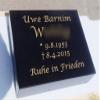 designgrab Granite Grave Marker, Swedish Black SS1, Personalized view 1