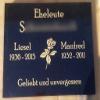 designgrab Granite Grave Marker, Swedish Black SS1, Personalized view 3