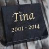 designgrab Granite Grave Marker, Swedish Black SS1, Personalized view 4