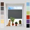 Plisart No-Drill Clamp-Fix Pleated Blind, Pearl Fabric, Privacy Screen view 1