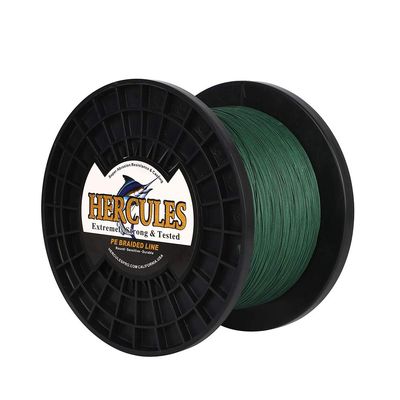 HERCULES Super Cast 100 m–2,000 m/yards Braided Fishing Line, 10 lb–300 lb Test, Saltwater/Freshwater PE Braid, 8-Strand Superline