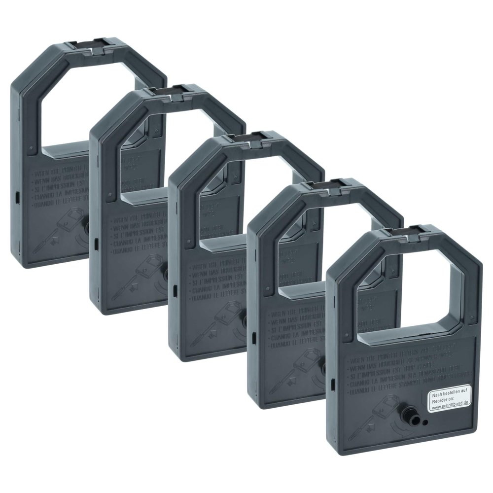 vhbw 5-Pack Ribbon Compatible with Panasonic KX-P1083