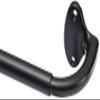 Amazon Basics Curved Indoor Curtain Rod, Adjustable, 122–224 cm, Black view 1
