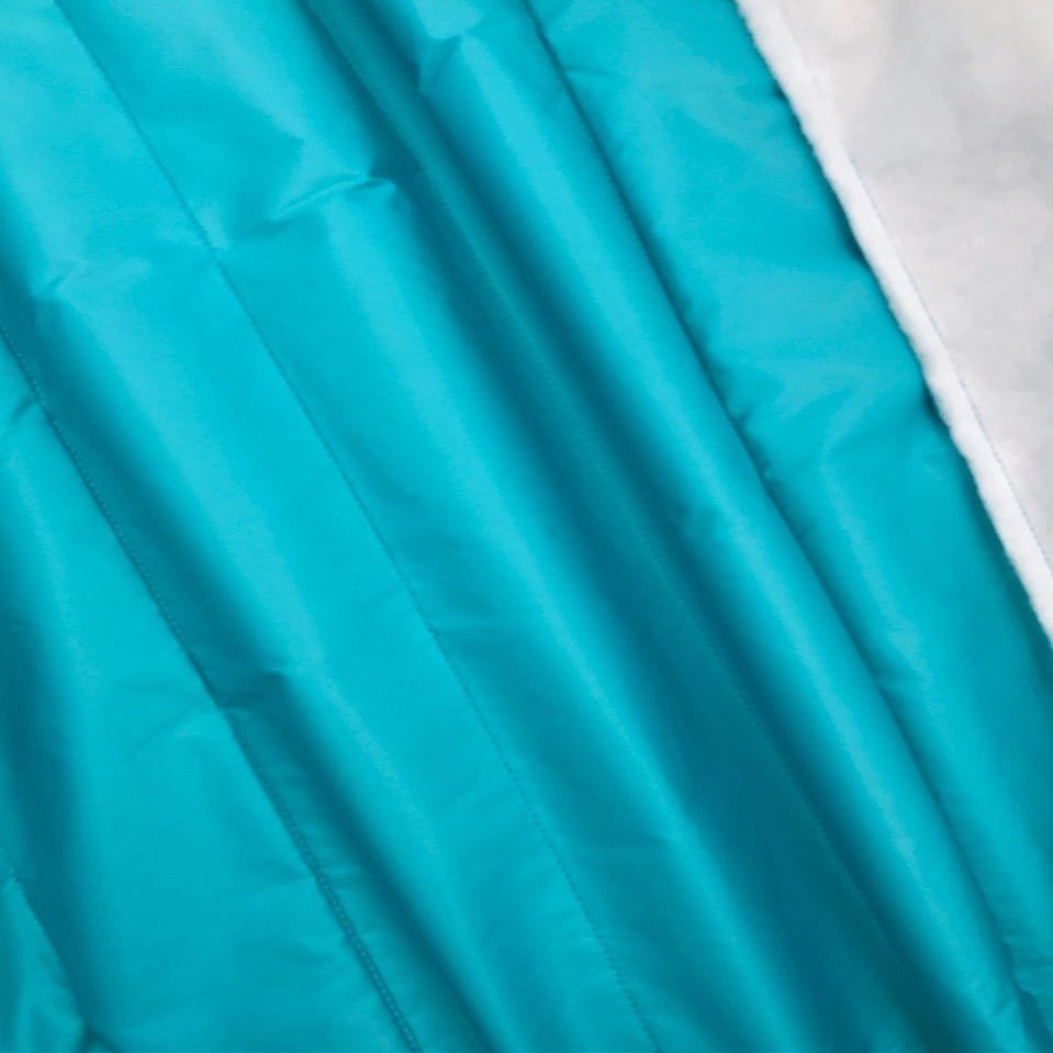 Single-Sided Solid Quilted Fabric, Light Khaki/Turquoise, 150 cm Wide (Turquoise, 0.5 m × 1.50 m)