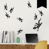 WANDKINGS Wall Decal - Gecko Family with 9 Geckos - 40 x 28 cm - Black view 1
