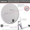 DUR-line MDA 80 Light Gray Digital 6-User Satellite Dish System with UK 104 Unicable LNB view 3