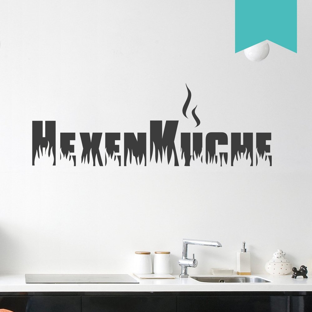 WANDKINGS Wall Decal - Witch's Kitchen - 120 x 42 cm - Mint - 5 Sizes & 35 Colors