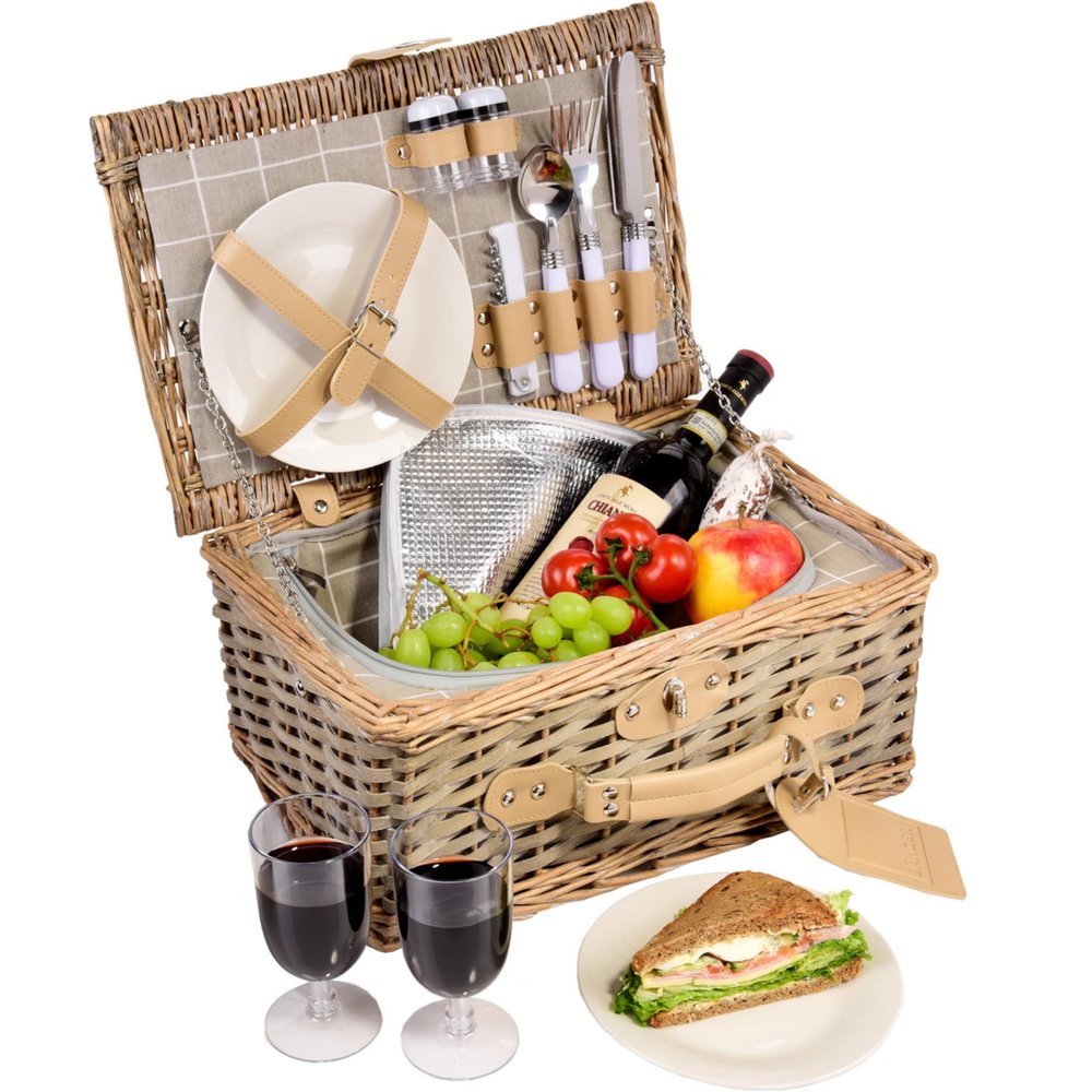 Sänger Amrum Picnic Basket, 13-Piece Set for 2