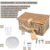 Sänger Amrum Picnic Basket, 13-Piece Set for 2 view 2