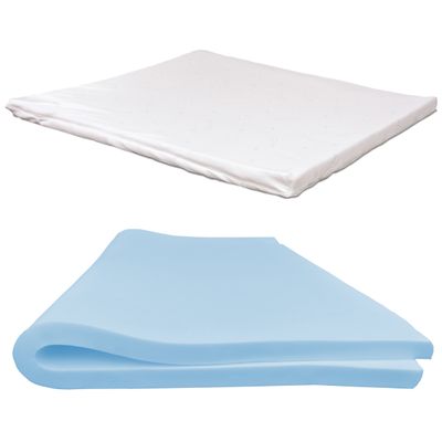 Baldiflex French Memory-Fresh Mattress Topper, Removable Cover, Breathable, Ergonomic, Dust Mite-Proof, 140 x 190 x 10 cm