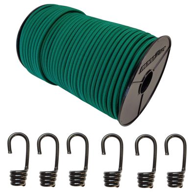 Seilwelt 8 mm Bungee Cord, 40 m + 50 Spiral Hooks