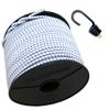 Seilwelt 6 mm Elastic Cord, 20 m, with 30 Spiral Hooks, White/Blue view 1