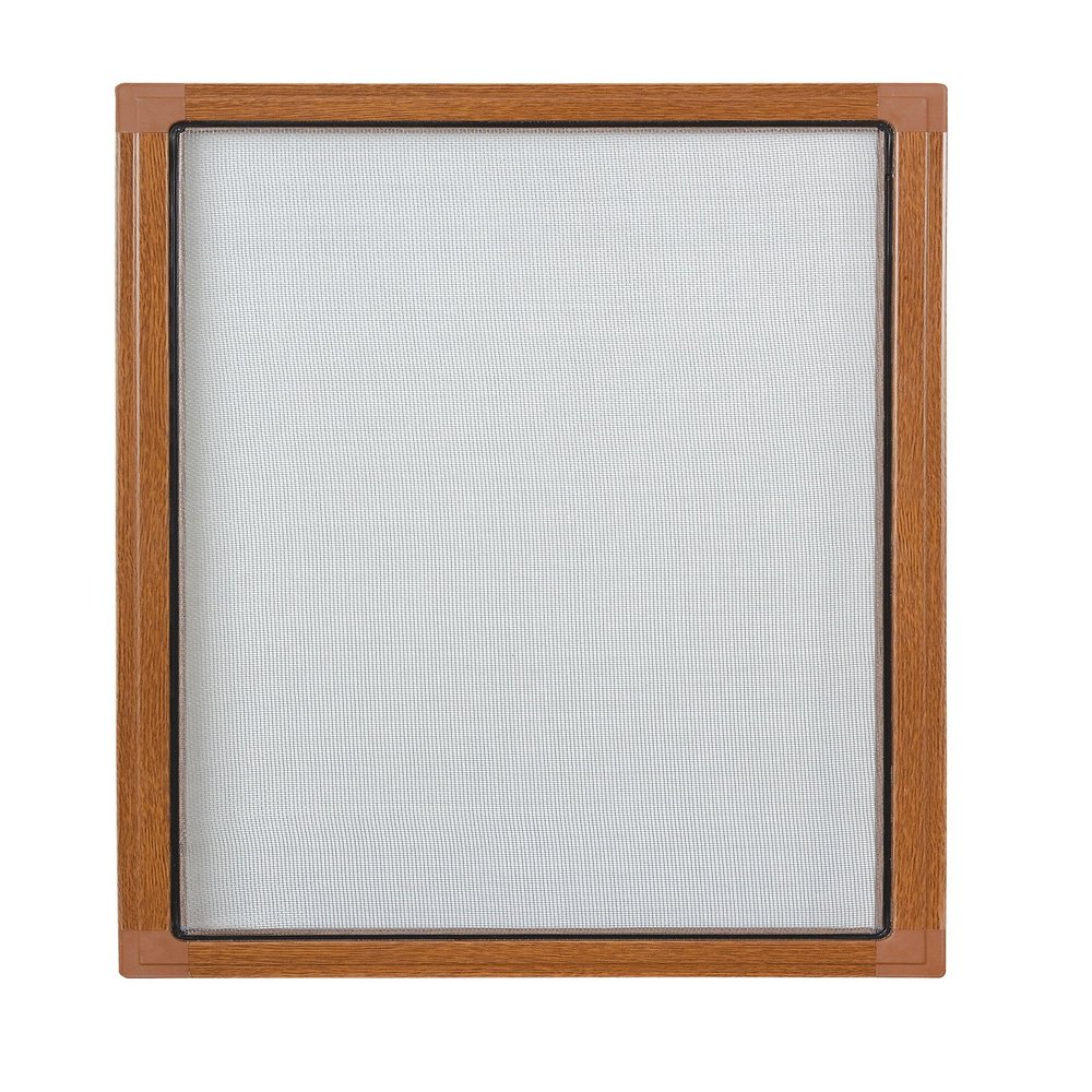 Aluminum-Frame Insect Screen, 80 × 100 to 130 × 150 cm, Light Brown