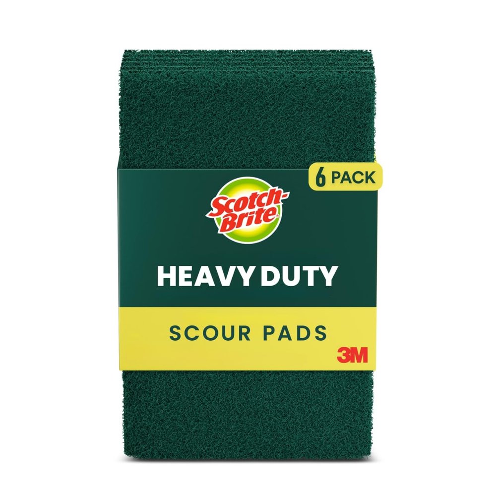 Scotch-Brite Heavy Duty Scouring Pads for Kitchen and Dish Cleaning, 30 Count