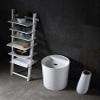 Bernstein Bathroom Shop TWZ65 Freestanding Washbasin, Solid Stone Mineral Cast - 45 x 45 x 85 cm view 2